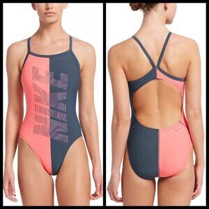 💕NIKE💕 Rift Racerback Cut Out One Piece Swimsuit